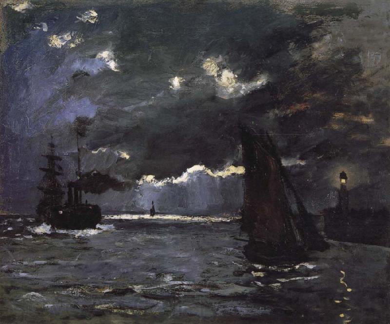 Claude Monet Seascape,Night Effect Germany oil painting art